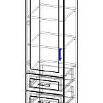 Схема сборки Шкаф книжный 1 №6 BMS