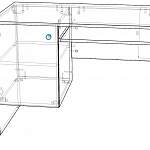 Схема сборки Письменный стол Олмеко BMS