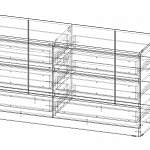 Комод Мальм 4 д.1 BMS (1600х780х480)