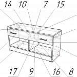 Схема сборки Тумба для обуви Сирена BMS