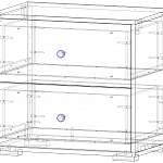 Чертеж Прикроватная тумба Stefani BMS