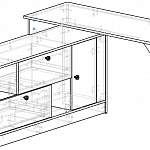 Схема сборки Письменный стол Баунти BMS