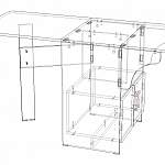Чертеж Стол-тумба Бург СТ 2 BMS