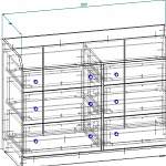 Схема сборки Комод Хауга Hauga 2