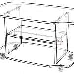 Схема сборки Стол журнальный Твист BMS
