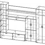 Схема сборки Стенка для гостиной Атлантида-5 BMS