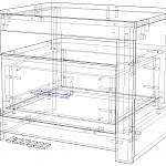 Чертеж Тумба прикроватная Лагуна-6 BMS