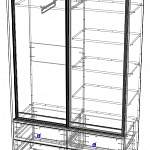 Схема сборки Шкаф-купе Ольга 1700 BMS
