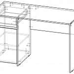 Схема сборки Стол письменный Радуга-1 BMS