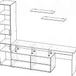 Схема сборки Стенка со столом Вайти BMS